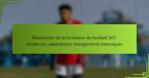Évolution de la formation de football 3V3 : tendances, adaptations, changements historiques